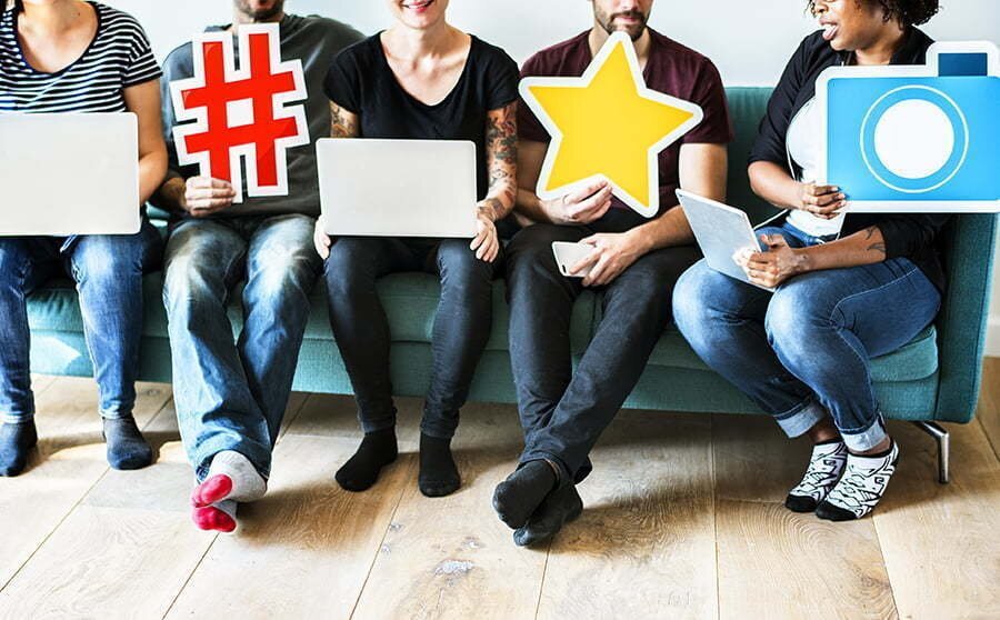 How To Improve Your Relationship With Customers As An Online Seller 4 people with social media